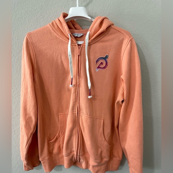 Peloton Ultimate‎ Fleece Zip Hoodie Peach Size XXL - Picture 3 of 7